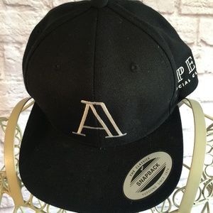 Apex Black Snapback Cap